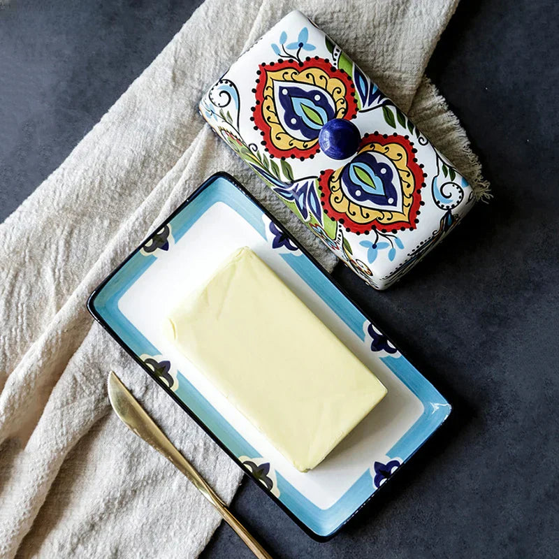 Italienische Butterdose – Handgefertigt im Mediterranen Stil