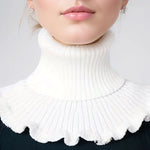 Elegant Women's Collar in Black and White | Detachable, Soft Style