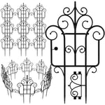 SmartGarden Foldable Plastic Garden Fence | 40 cm Height | 10-Pack