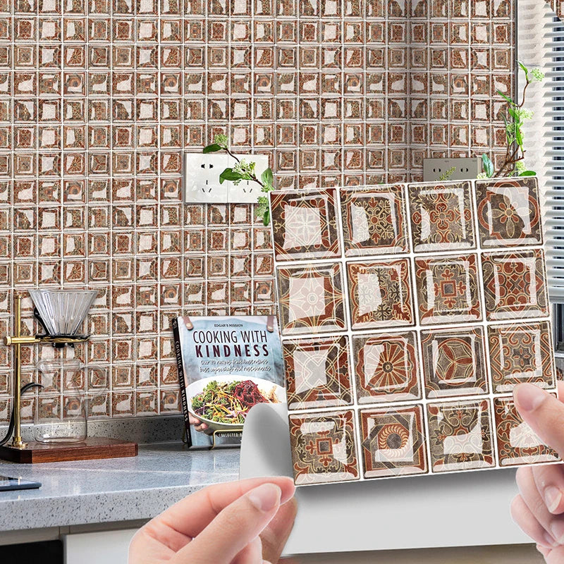 3D Wandfliesenaufkleber im Mosaikdesign