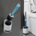 Hygienische Toilettenbürste mit integriertem Seifenspender