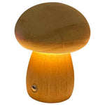 Adjustable Wooden Night Light with USB Charging Function