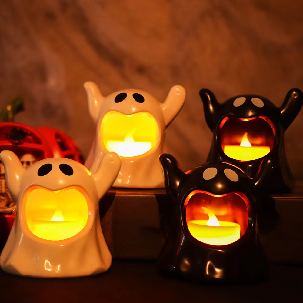 Lampen für Halloween – LED-Geisterbeleuchtung mit Batteriebetrieb