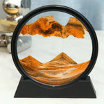 Rundes Sandbild mit faszinierenden 3D-Effekten