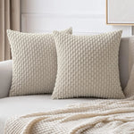 Boho Ripp-Cord-Kissenbezug – Stilvolle gestreifte Dekokissenhülle für Sofa oder Bett