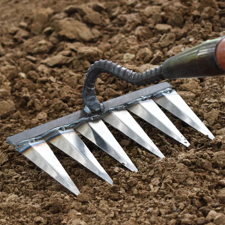 Powerful Garden Rake - Efficient Weed Removal
