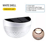 Solarbetriebene LED-Wandleuchte für Außenbereiche | IP65 Schutz | Mit automatischem Lichtsensor | 6 Leuchtmittel | Perfekt für Garten & Terrasse