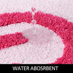 Stylischer Komfortteppich – Rosa 'Entspanne Dich' für Bad und Wohnbereich