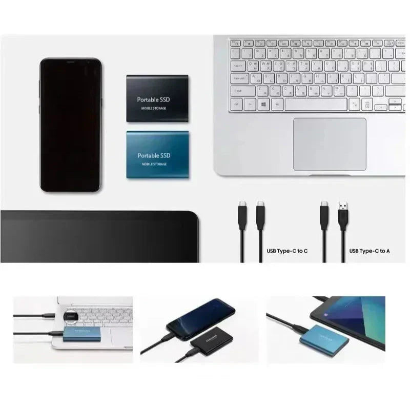 2TB Hochgeschwindigkeits-SSD mit USB-C 3.1 - Schneller Speicher
