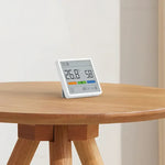 Multifunktionale Innenraumklimastation mit Uhr und Thermometer