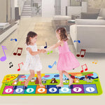 Spielmatte mit musikalischem Klavierdesign