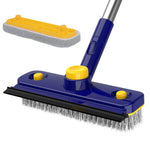 V-förmige Bodenbürste mit langem Griff und Kantenreiniger | CleanMaster