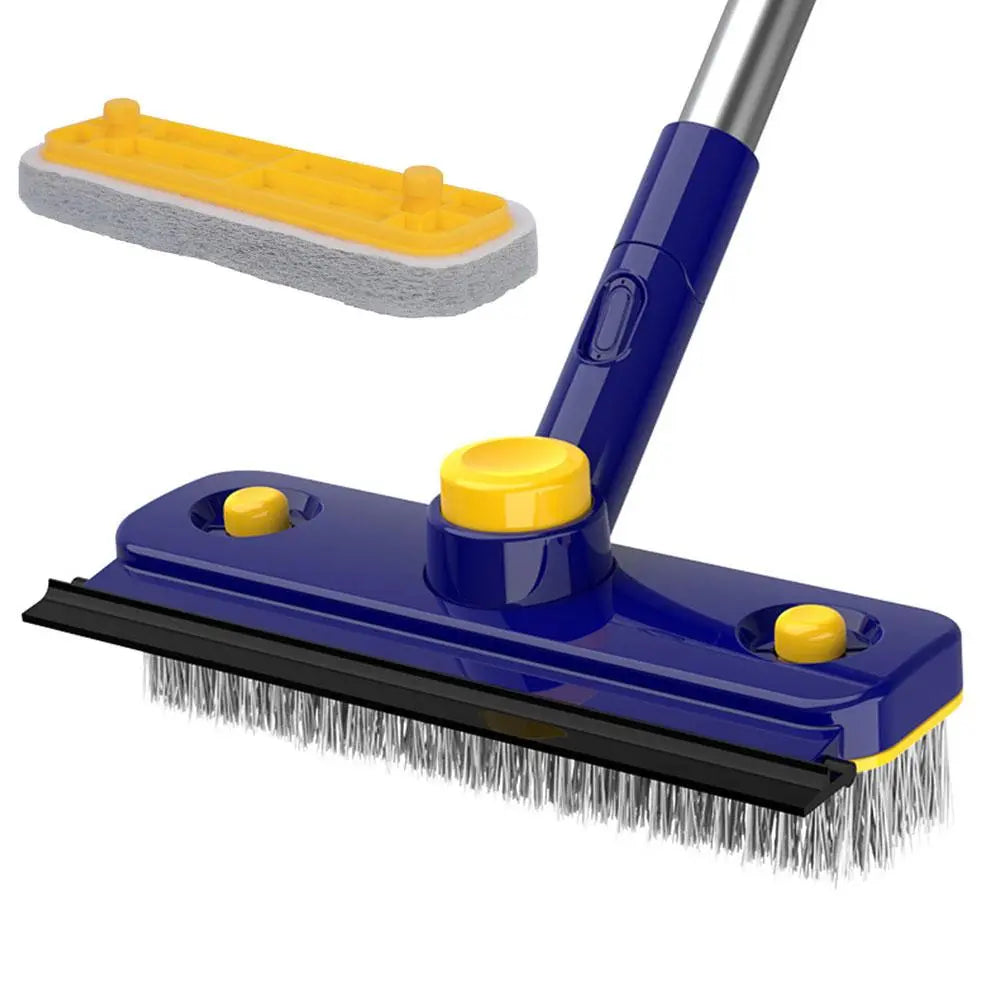 V-förmige Bodenbürste mit langem Griff und Kantenreiniger | CleanMaster