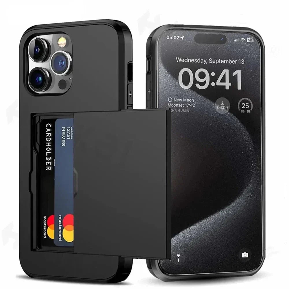 SicherStyl iPhone Hülle mit Kartenfach – Schlankes Design
