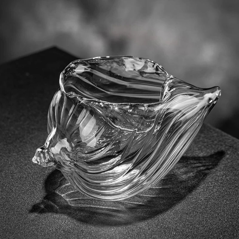 Elegantes Muschelglas-Set – 2-teiliges Küstendesign