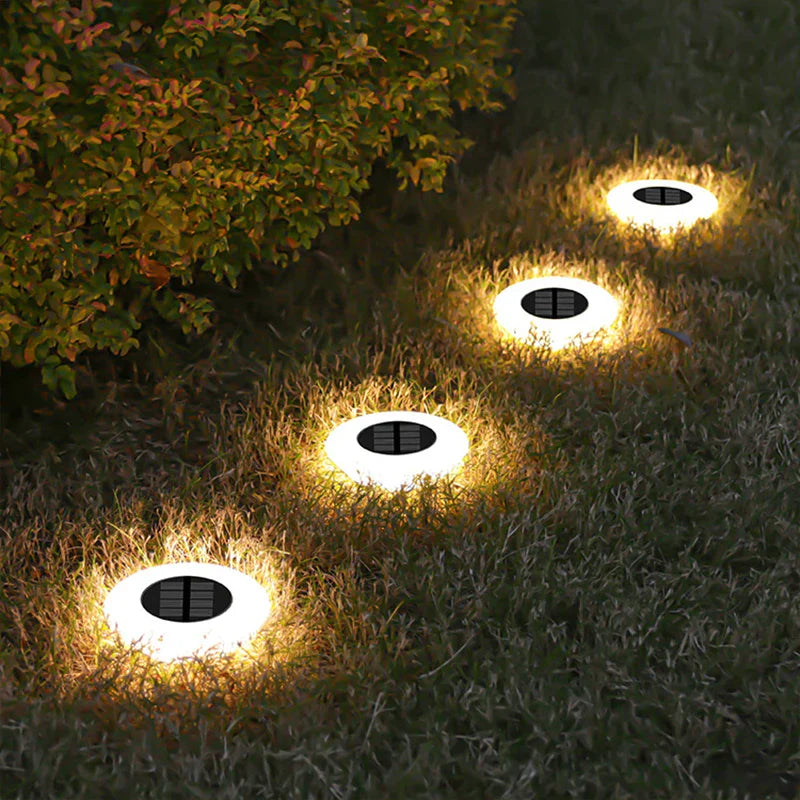 Solare Erdlichter mit 14 LEDs und 360° Beleuchtung – 4er Set