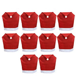 Weihnachtsstuhlbezüge im Santa-Design – Set von dekorativen Bezügen