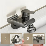 Duo-Flex Waschbeckenmischer mit 360° drehbar – Zwei-Loch-Armatur für Warm- und Kaltwasser