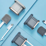 Innovatives Toilettenbürsten-Set aus Silikon mit Wandhalterung & Abflussreiniger