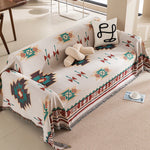 Stylish reversible blanket for a modern living ambience