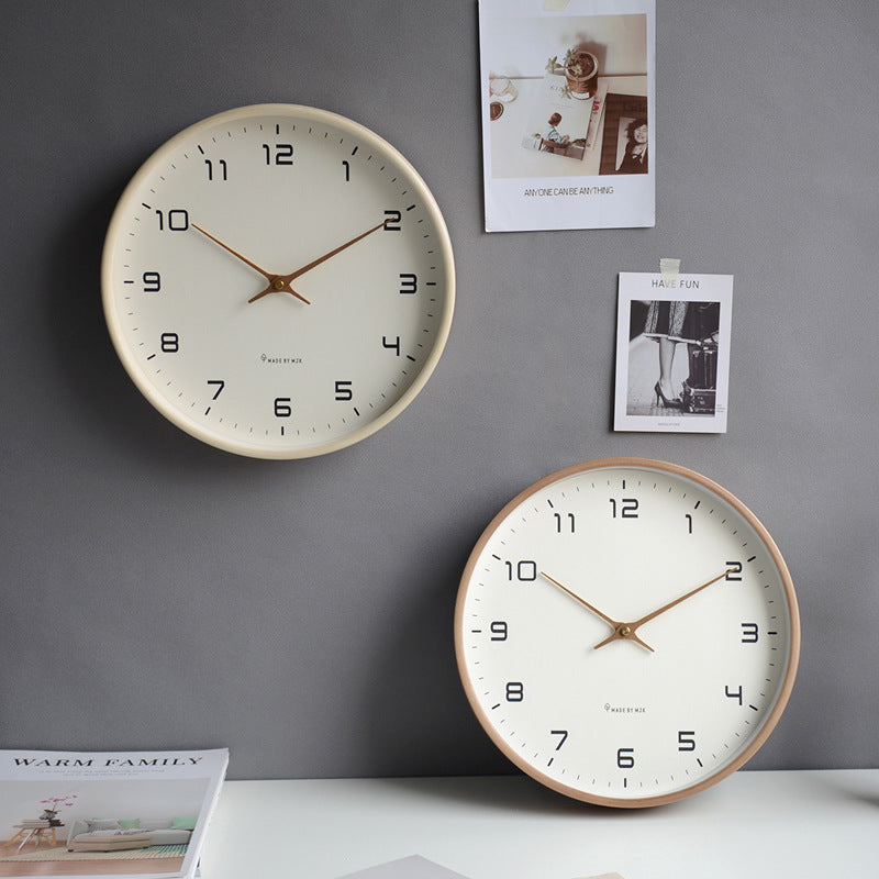 Elegante Wanduhr aus massivem Holz für Ihr Zuhause – Minimalistisches Design