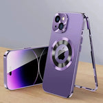 360° Full Protection Case for iPhone 15, 14, 13 – Magnetic & Aluminum