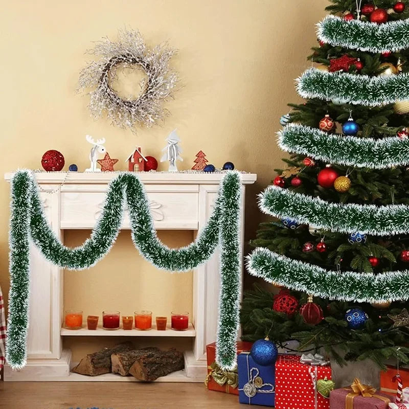 Weihnachtsdekoration Girlande – Künstliche Tannen-Girlande für Innen und Außen