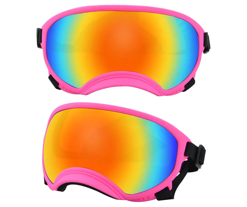Verstellbare winddichte Hundesonnenbrille mit UV-Schutz