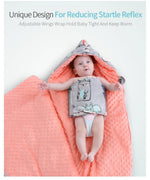 Schlafsack für Babys mit Kapuze – Minky-Decke für Neugeborene