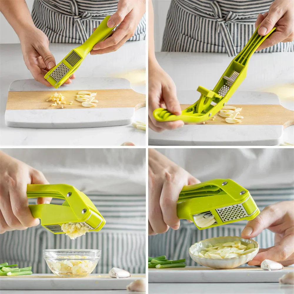 Knoblauch-Meister | 2in1 Schneide- und Pressegerät für die Küche