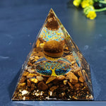 Orgonit-Pyramide mit Amethystpendel – Energie, Schutz und Dekoration