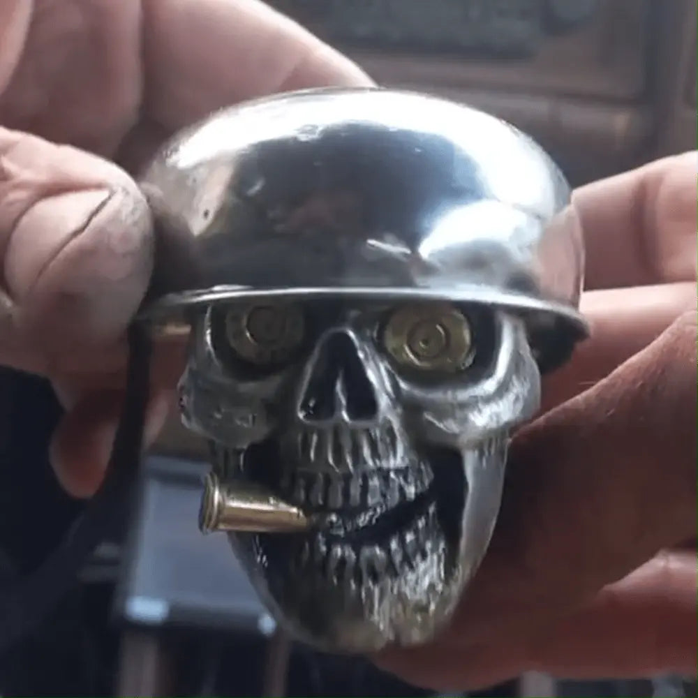 Kreativer Gangschalthebel aus Chromlegierung mit Totenkopf-Design