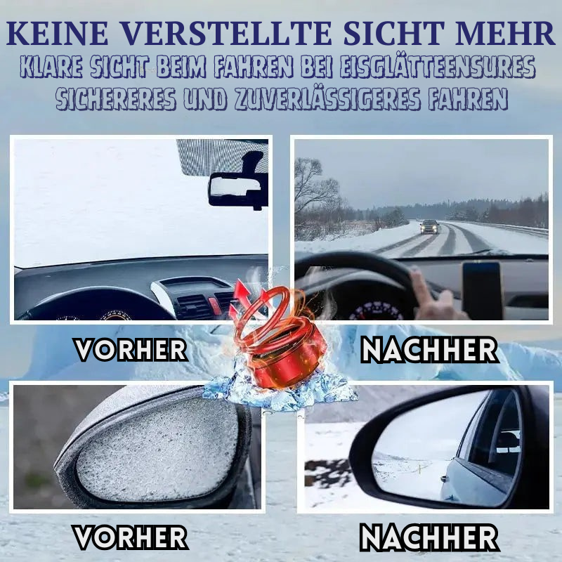 Sonnenerhitzer für die Windschutzscheibe | Schnelle Wärme und Entfeuchtung