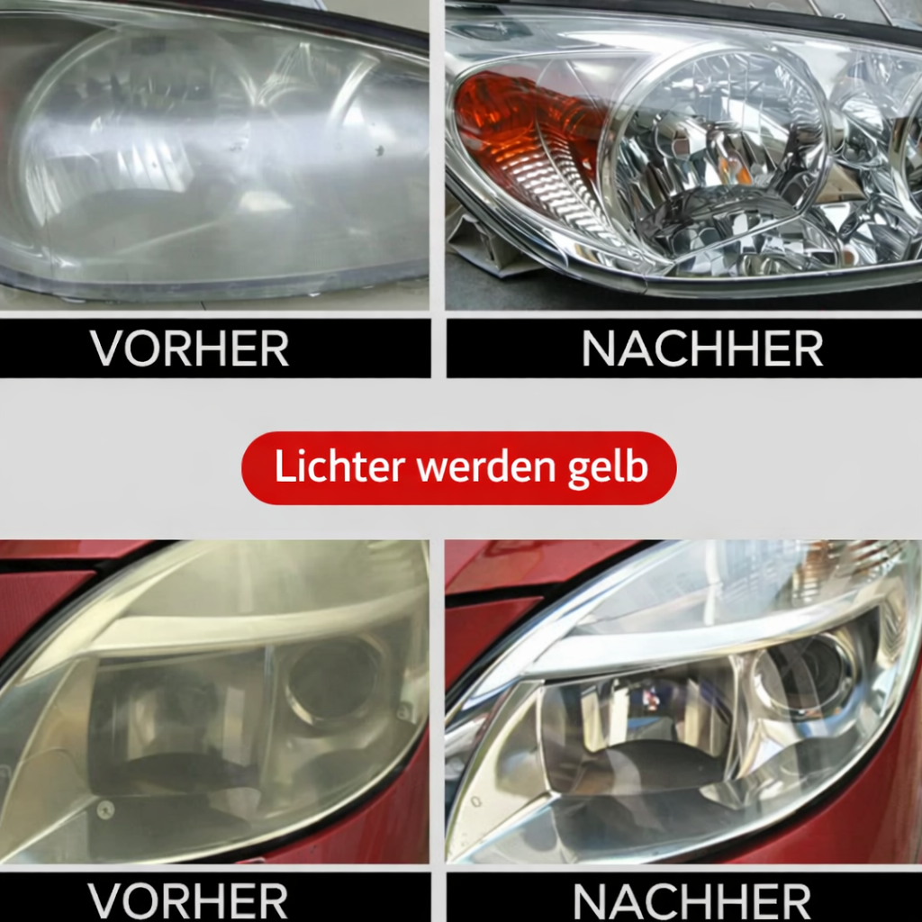 Scheinwerfer-Reinigungsfluid | Sofortige Klarheit | UV-Schutz