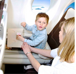 KiddieDream Flugbett | Für Kinder bis 5 Jahre | Aufblasbar & Leicht | Mit Handpumpe