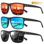 3-teiliges Set polarisierte Sonnenbrillen – UV400 Schutz und Komfort