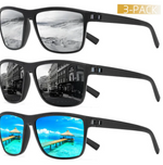3-teiliges Set polarisierte Sonnenbrillen – UV400 Schutz und Komfort