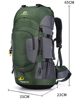 60L Outdoor Backpack - Waterproof and Practical