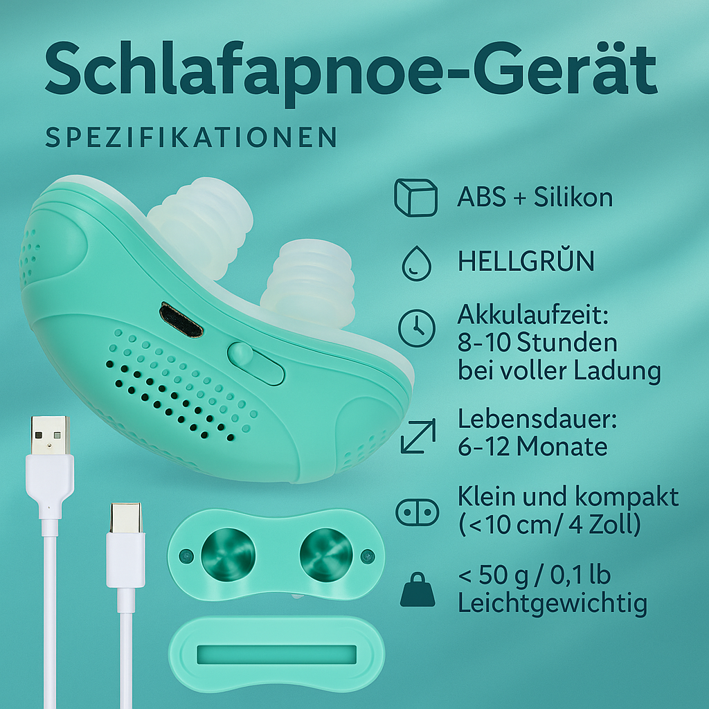 Tragbares Anti-Schnarch-Gerät für erholsamen Schlaf
