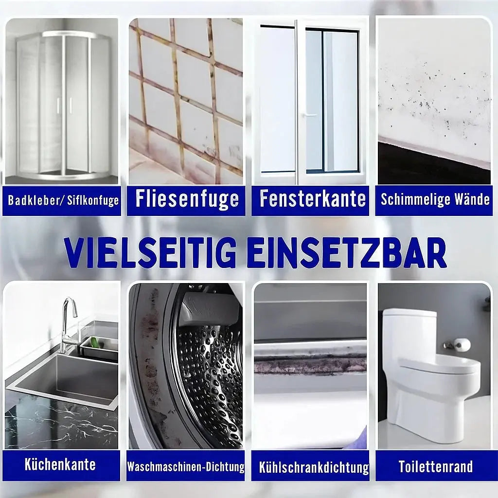 Schnellwirksames Schimmel- und Fleckenentferner-Gel mit Bürste