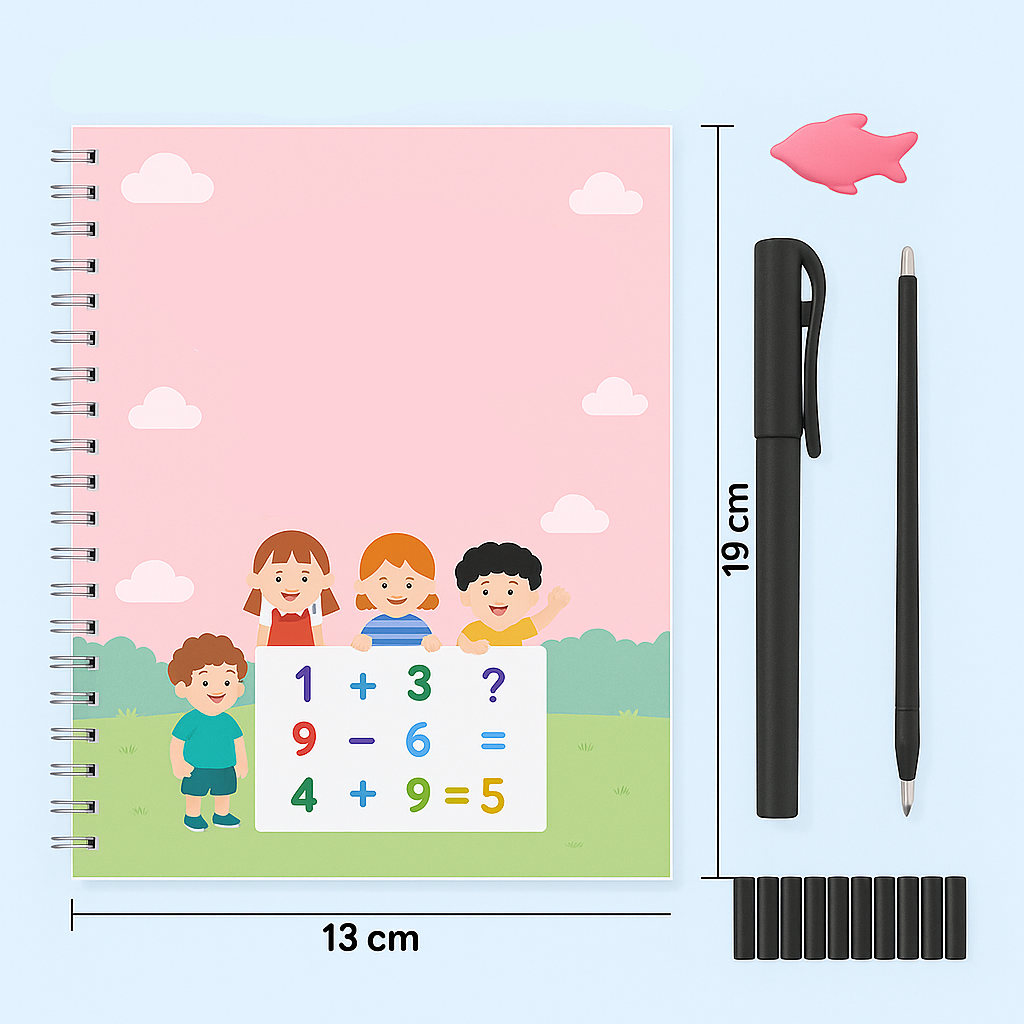 Lernbuch für Kinder: Buchstaben und Zahlen spielerisch üben
