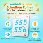 Wiederverwendbares Übungsheft für Kinder zum Schreiben lernen