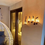Wandlampe im Noten-Design | Teelichthalter für stimmungsvolles Licht