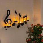 Wandlampe im Noten-Design | Teelichthalter für stimmungsvolles Licht