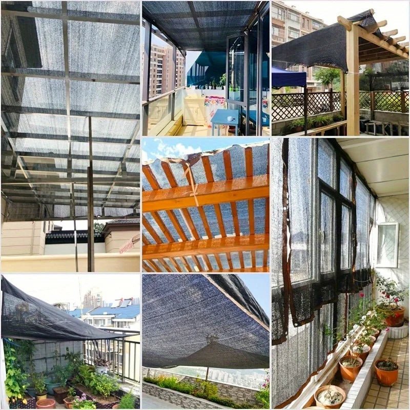 Sonnenschutznetz für Gewächshaus und Garten - 70-80% Schatten