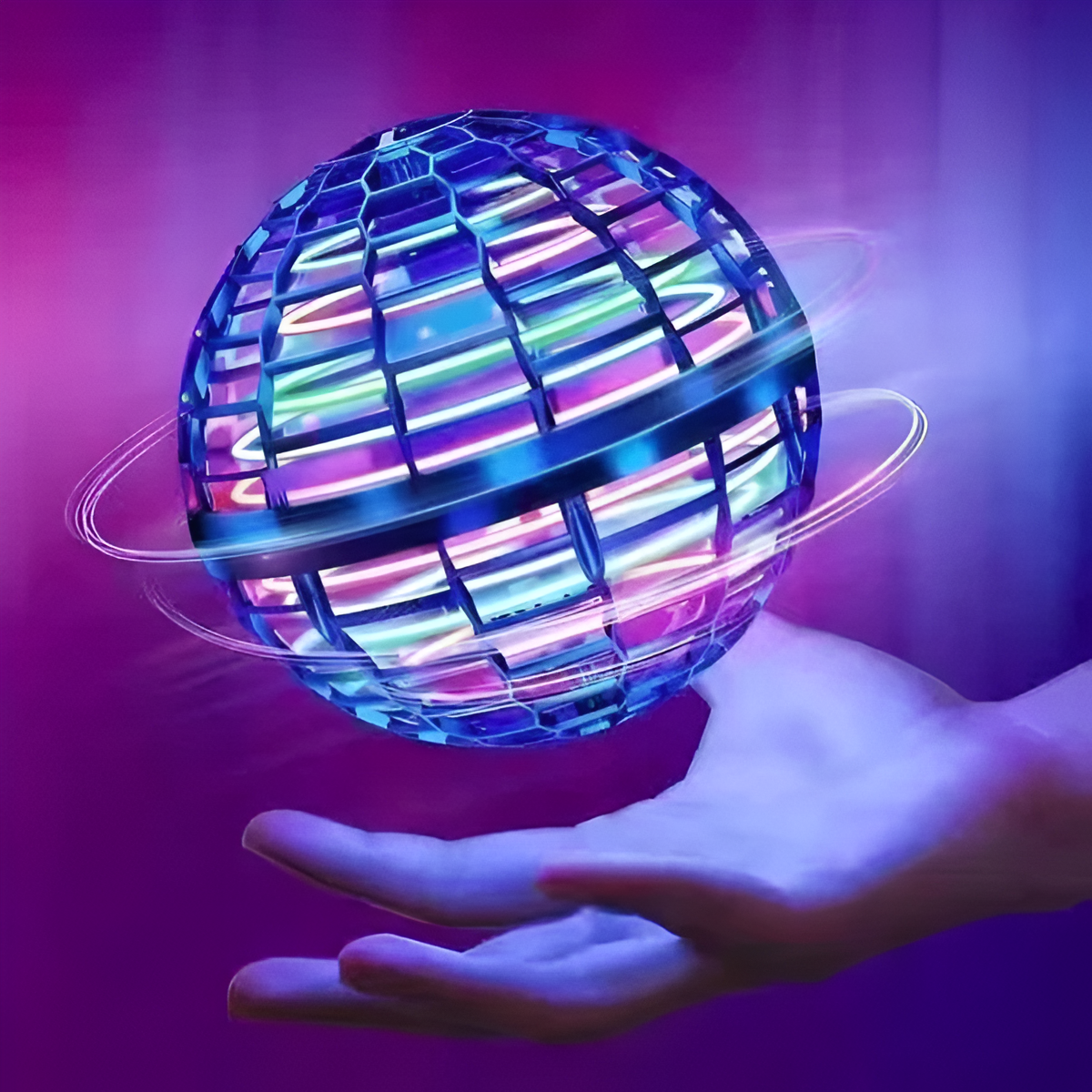 Schwebender Spaßball für Kinder mit Musik und Lichtern