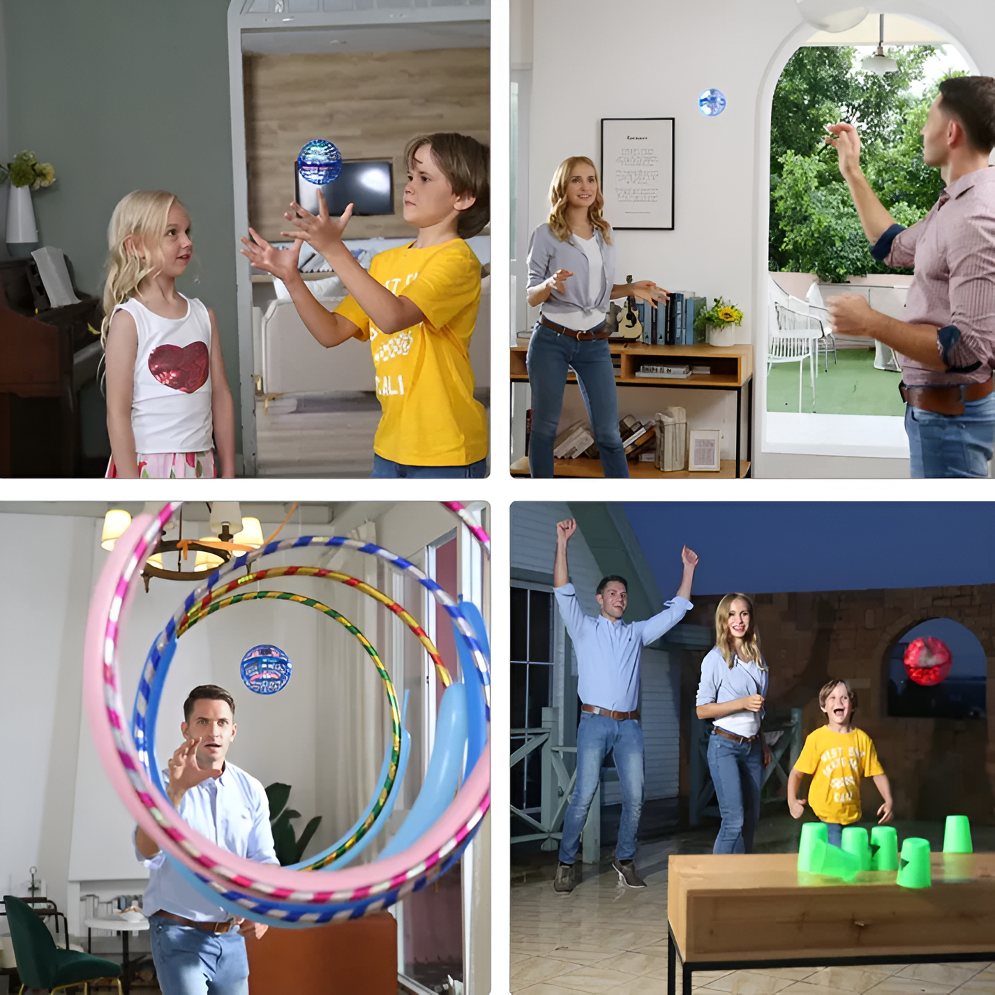 Schwebender Spaßball für Kinder mit Musik und Lichtern