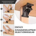 Robuste 90-Grad Klappbeschläge mit Selbstverriegelung für Möbel