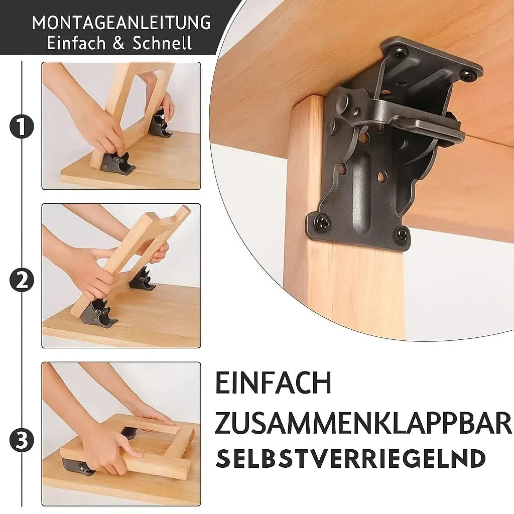 Platzsparende Tischbeine - Verwandeln Sie jeden Tisch in einen Raumwunder