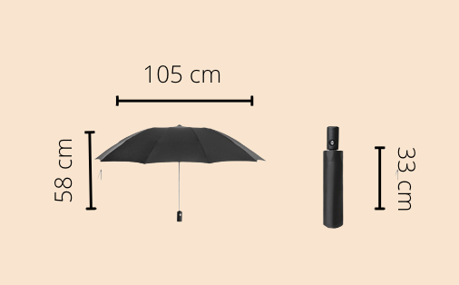 Allwetter Regenschirm mit 360° Sichtbarkeit | SkyShield